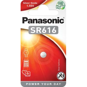 Батарейка Panasonic срібло-цинкова SR616(321, V321, D321) блістер, 1 шт., SR-616EL/1B UA